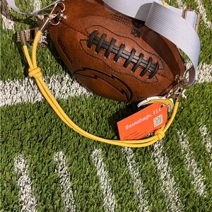 Football-Shaped Kids Bag with Yellow Strap